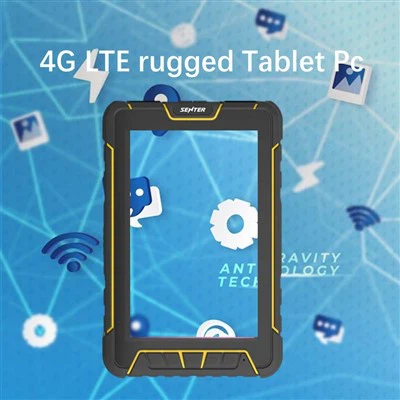 7 İnç Octa-core 4G LTE Tablet Pc Su Geçirmez Ip65 Sağlamlaştırılmış Tablet 865-968MHz Gerekli Frekans Bandının Özelleştirilmesi